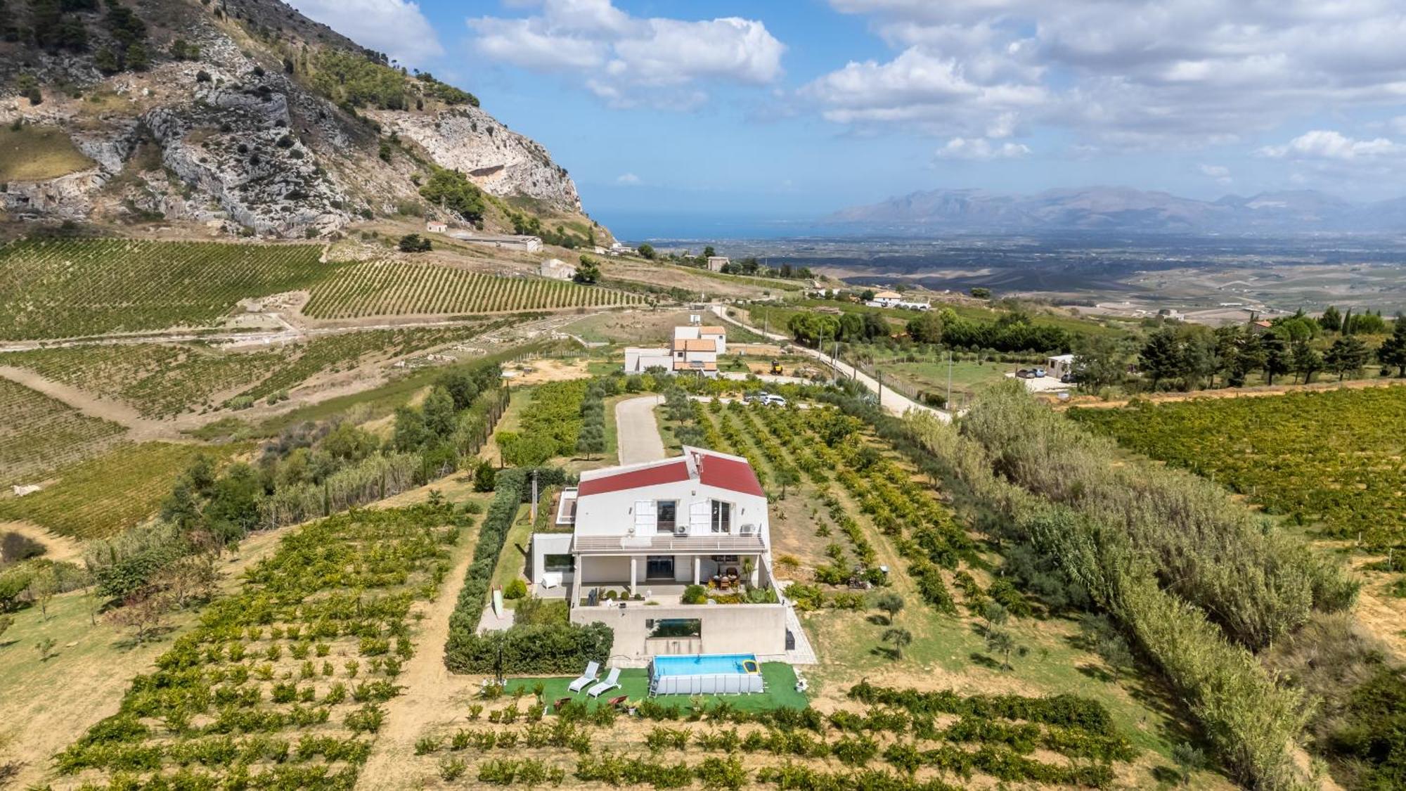 Villa Bonifato Vista Sulle Campagne E Sul Mare Siciliano Cozy House Italy Alcamo Exteriér fotografie